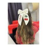 Colorfullkidss Kişiye Özel Kadın El Yapımı Kiraz Nakışlı İsimli Fiyonk Toka