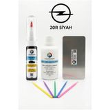 COLORGUARD Opel 20R Safir Siyahı Rötuş Boyası 2si1 Arada İğneli Fırçalı, Solüsyon, Çelik ve 5li Çubuk Seti