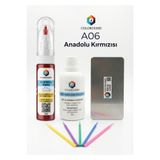 COLORGUARD TOGG A06 Anadolu Kırmızısı İğneli ve Fırçalı 2 si 1 Arada Rötuş Boyası Yüzey Temizleme Solüsyonu Profesyonel ve Çapaksız Rötuş Çeliği 5'li Uygulama Çubuğu Seti