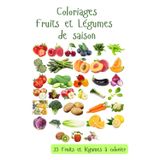 Coloriage : les fruits et légumes de saison