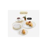 Colorina Altın Rimli Pasta Servis Seti