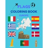 Coloring Book for Teens: Flags of Europe | Learn Capitals, Languages, and Countries | 8.5 x 11 Inches