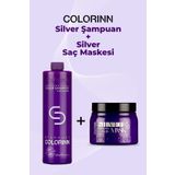 Colorinn 1000 ML Silver Şampuan + Colorinn 500 ML Keratin Maske