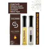 Colorinn Kaş Kirpik Bakım Yağı 10 ml + 10 ml - Argan Yağlı & Doğal E Vitaminli