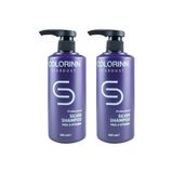 Colorinn Stardust Mor Şampuan Boyalı Saçlar İçin Parlaklık Sağlayan 500 ml + 500 ml