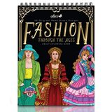 ColorIt Çağlar Boyunca Moda Yetişkin Boyama Kitabı - 50 Tek Taraflı Tasarım, Kalın Pürüzsüz Kağıt, Düz Sert Arka Kapaklar, Spiral Ciltli, ABD Baskılı, Renkli Moda Sayfaları