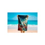 Colorix Tekstil Plaj Havlusu 75x150 cm Çok Renkli Model 1526, CCPH1526