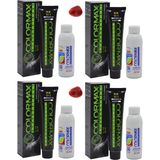 Colormax 066 Kırmızı Mix - Oksidan Krem 90 ml 4'lü