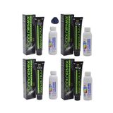 Colormax 1.10 Mavi Siyah 4 Adet Saç Boyası +4 Adet Oksidan Krem