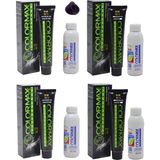 Colormax 4.20 Patlıcan Moru - Oksidan Krem 90 ml 4'lü
