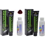 Colormax 4.66 Yakut Kızılı + Oksidan Krem 90 ml 2'li