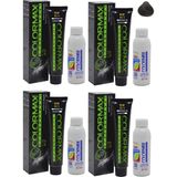 Colormax 4 Kestane Krem Saç Boyası 90 ml 4'lü Amonyaksız Etkili Canlı Renkler ile Saç Bakım