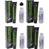 Colormax 5.35 Ceviz Ağacı Kahvesi - Oksidan Krem 90 ml 4'lü