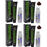 Colormax 5.4 Kestane Bakır - Oksidan Krem 90 ml 4'lü