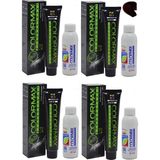 Colormax 5.556 Kızıl Kahve Mix - Oksidan Krem 90 ml 4'lü - 5556