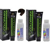 Colormax 6.11 Yoğun Koyu Küllü Kumral + Oksidan Krem 90 ml 2'li