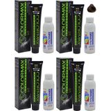 Colormax 6.3 Koyu Kumral Dore - Oksidan Krem 90 ml 4'lü
