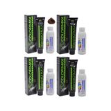 Colormax 6.34 Koyu Karamel 4'lü Saç Boyası + 90 ml Oksidan Krem
