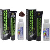 Colormax 6.34 Koyu Karamel + Oksidan Krem 90 ml 2'li