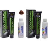Colormax 6.73 Tütün Kahve + Oksidan Krem 90 ml 2'li