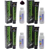 Colormax 66.66 Kışkırtıcı Kızıl - Oksidan Krem 90 ml 4'lü