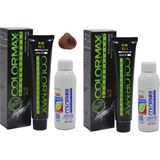 Colormax 7.43 Kumral Bakır Dore + Oksidan Krem 90 ml 2'li