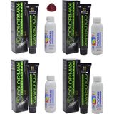 Colormax 7.66 Yoğun Kızıl - Oksidan Krem 90 ml 4'lü