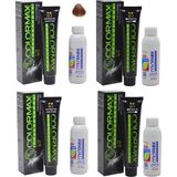 Colormax 8.73 Kahve Köpüğü Saç Boyası + 4x90 ml Oksidan Krem