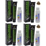 Colormax 8 Açık Kumral - Oksidan Krem 90 ml 4'lü