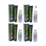 Colormax 901 Süper Açıcı Küllü Sarı 4'lü Saç Boyası + 4x90 ml Oksidan Krem