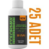 Colormax Kuaför Seti 30 Vol (%9) Aktivatör Krem Oksidan 90 ml x 25 Adet - Set boya