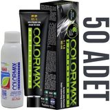 Colormax Kuaför Seti 60 ml 50 Adet Saç Boyası + 50 Adet 90 ml Oksidan - Set boya