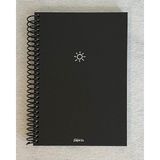 Colornote Papirüs Mini Serisi Çizgili Defter, Spiralli, Sert Kapaklı, 16 x 23 Cm, 100 Yaprak (Ön Kapakta Güneş Çizimli)