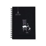 Colornote Papirüs Papirüs M217 Sert Kapak Spiralli Siyah Iç Kağıt 14X20 80YP. Çizgisiz Defter