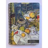 Colornote Papirüs Tuval, Çizgili Defter, Spiralli Sert Kapaklı (Ön Kapak Görseli; Meyve Sepeti ile Natürmort) 16 x 23 CM,100YAPRAK