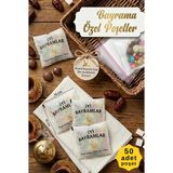 Colorpak Bayram Özel Poşet Kendinden Yapışkanlı Şeffaf Torba – 10X10 cm - 50 Adet Ikram Torbası - 10 x 10 cm