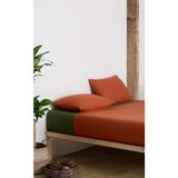 Colorpool Go Earth 160x220 cm Koyu Tarçın-Koyu Yeşil Nevresim Takımı