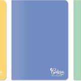 Colors A4 60 Yaprak Kareli Defter 3'lü Paket, Mor, Yeşil, Sarı