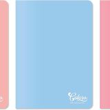 Colors A4 80 Yaprak Kareli Defter 3'lü Paket, Somon, Pembe, Mavi