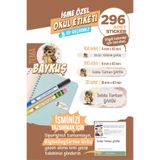 colortouch 296 ADET Baykuş Temalı Okul Etiketi Kalem Etiketi Sticker Defter Etiketi Kişiye Özel İsim Etiketi