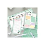 colortouch Haftalık, Günlük Planlayıcı Set - 50 Sayfa - To Do List - 3 Parça - Green Serisi