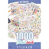 colortouch My Sticker Book , Etiket Kitabı , 1000 Adet Sticker , 16 Sayfa ( A5 Boyut)