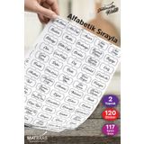 colortouch Şeffaf 120 Adet Baharat Bakliyat Kuruyemiş Kavanoz Etiketi Sticker