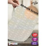 colortouch Şeffaf Beyaz Baskılı 140 Adet Baharat Bakliyat Kuruyemiş Kavanoz Etiketi Sticker Düzenleyici