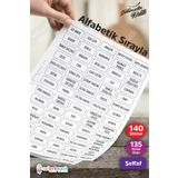 colortouch Şeffaf Siyah Baskılı 140 Adet Baharat Bakliyat Kuruyemiş Kavanoz Etiketi Sticker Düzenleyici
