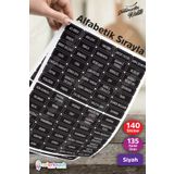 colortouch Siyah 140 Adet Baharat Bakliyat Kuruyemiş Kavanoz Etiketi Sticker Düzenleyici