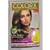 Colorx 7.11 Açık Zeytin Kumral İkili Set Saç Boyası