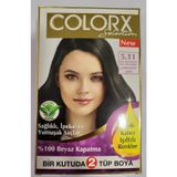 Colorx Bitkisel Koyu Zeytin Kumral 5.11 Saç Boyası Seti