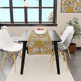 Colourful Flowers Runner-TR126, 140x45cm (İnce Keten, Uluslararası Yıkama Ve Solmama Sertifikası)