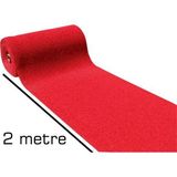 Colourmat Kaydırmaz Kaymaz Yolluk Karmaşık Halı Kıvırcık Paspas 1m X 8m (kırmızı)